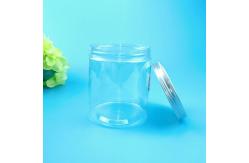 China 270ml 1360ml Clear Plastic Screw Cap Jars For Food Storage supplier
