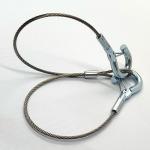 1.2mm Stainless Wire Rope Lanyard Safety Belt With Plastic Skin for sale