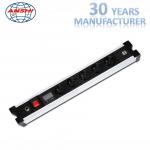 Industrial Network Patch Panel 110 - 250V Rated Voltage Black Color OEM for sale