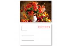China Beautiful Flower Design 3D lenticular postcard printing PET/ PP Landscape supplier