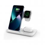 Black And White 3 In 1 Wireless Charger Type-C Fast environmentally friendly plastic and pc for sale