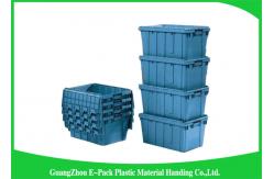 China Light Weight Plastic Attached Lid Containers Moving Storage Nestable And Stackable supplier