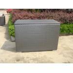 Grey Resin Wicker Storage Box
