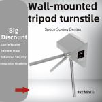 Zento Space-Saving Design Wall-mounted Tripod Turnstile