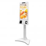 Customized Interactive Digital Signage , Food Ordering Kiosk Machine With Barcode Scanner for sale