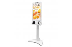 China Customized Interactive Digital Signage , Food Ordering Kiosk Machine With Barcode Scanner supplier