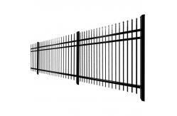 China Wrought Iron Tubular Picket Fence Hot Dip Galvanized 1.8x2.4m supplier