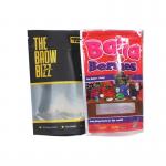 Custom See Through Mylar Packaging Bags For Gummies Cookies Stand Up Pouch