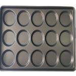 RK Bakeware China Foodservice NSF Glaze Nonstick 4.5 Inch and 5 Inch Hamburger Bun Baking Tray for sale
