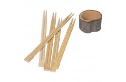 China Custom printed opp wrapped disposable bamboo chopsticks 18cm 21cm 23cm supplier