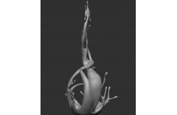 China Vivid And Dynamic Water Wave Sculpture Model Diagram Square Decoration supplier