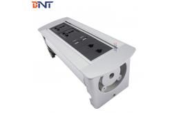 China The  Silver Table Pop Up Power Data Socket With 1.5M Cable Length supplier