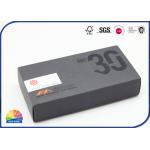 Matte Black Corrugated Packaging Box Enviromental Friendly Boxes For 3C Accessories Packing for sale