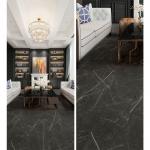 Customized Black Imitation Marble ABA SPC Flooring 4mm - 6mm