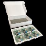 Plastic PCB ESD Tray Anti Static Electronic Insert Tray With Packaging Paper Box for sale