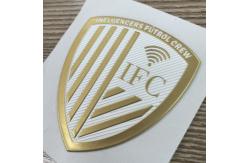 China Custom 3D Raised Logo TPU Heat Transfer Patches For Clothing supplier