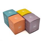 Wholesale custom small jars aromatherapy scented candle gift paper packaging box for candle for sale