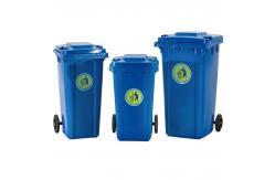 China Stacked Factory Large Plastic Dustbin Pedal Mobile Garbage Bin 120l supplier