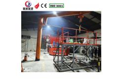 China Molding Method Rotational Molding Air Cooling Carousel Rotomolding Machine For Manufacturing Plant supplier