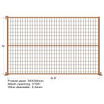 6ftx10ft Galvanized Powder Coated 3MM Temp Security Fencing for sale