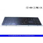 IP65 Rated Black Metal Keyboard With Touch Pad,Function Keys And Number Keypad for sale