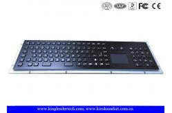 China IP65 Rated Black Metal Keyboard With Touch Pad,Function Keys And Number Keypad supplier