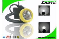 China 1.67W IP68 Miners Helmet Light 10000lux Brightness USB Charger 1 Year Warranty supplier