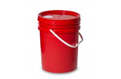 China Customized Logo Paint Container Stacking Empty Plastic Barrel with Tamper Evident Lid supplier
