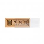 Eco Friendly Honey Window Packaging Box With Transparent Plastic Sleeves Windows