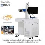 Non Contact Fiber Laser Marking Machine Precision Non Destructive Coding Instrument for sale