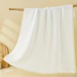 China Soft Skin Friendly 100*100 cm Lightweight Gauze Blanket Cotton Gauze Throw Blanket factory