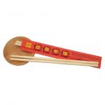 Disposable Personalized Round Bamboo Chopsticks for Wedding Favors for sale