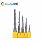 45 Degree Tapered End Mills For Wood , Carbide Tapered Ball End Mills for sale