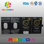 Effect 100% ERECT-MEN Sex Pill Packaging Paper Box With Card Customized Design for sale