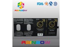 China Effect 100% ERECT-MEN Sex Pill Packaging Paper Box With Card Customized Design supplier