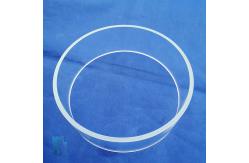 China Factory custom high temperature resistant quartz glass tube quartz glass ring supplier