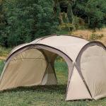 Self Driving Rainproof Sunscreen Large Camping Canopy Pergola Silver Oxford Cloth Dome Tent for sale