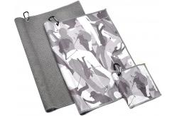China Highly Absorbent SGS Golf Microfiber Towel With Hanging Loop Included supplier