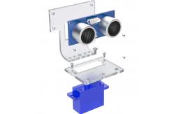 China Acrylic Transparent Mounting Bracket SG90 HC-SR04 Steering Gear 20g Weight supplier