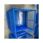 Collapsible Warehouse Stacking Racks Foldable Heavy Duty Metal Pallet Bins for sale