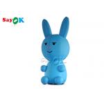 3m Inflatable Cartoon Characters Jumbo Blow Up Blue Bunny for sale