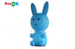 China 3m Inflatable Cartoon Characters Jumbo Blow Up Blue Bunny supplier