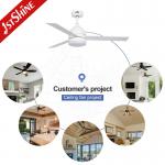 6 Speeds Remote Control 52 Modern Dimmable LED Ceiling Fan With Led Light