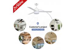 China 6 Speeds Remote Control 52 Modern Dimmable LED Ceiling Fan With Led Light supplier