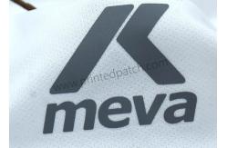 China Flat Printing Sliver Reflective Heat Transfer Clothing Labels For Peaked Cap supplier