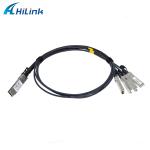 Customized Passive Direct Attach Copper Cable 40G QSFP+ to 4x10G SFP+ for sale