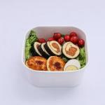 1400ml Square Lunch Bento Box Disposable Takeaway Paper Salad Bowl for sale