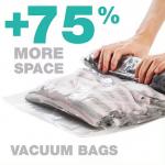 Customized Travel Vacuum Storage Bag Plastic Packing Hand Roll Vacuum Bag With Zipper For Luggage for sale