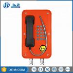 Industrial Explosion Proof Telephone With Orange Rugged Full Keypad 6KG