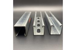 China 41x41x2.5mm Customized Slotted Plain Unistrut Strut Channel supplier